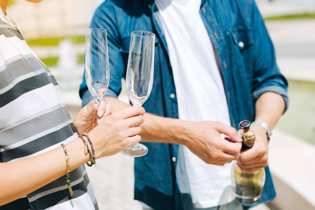 Detail sklenice na šampaňské - Fotografie, Obrázek