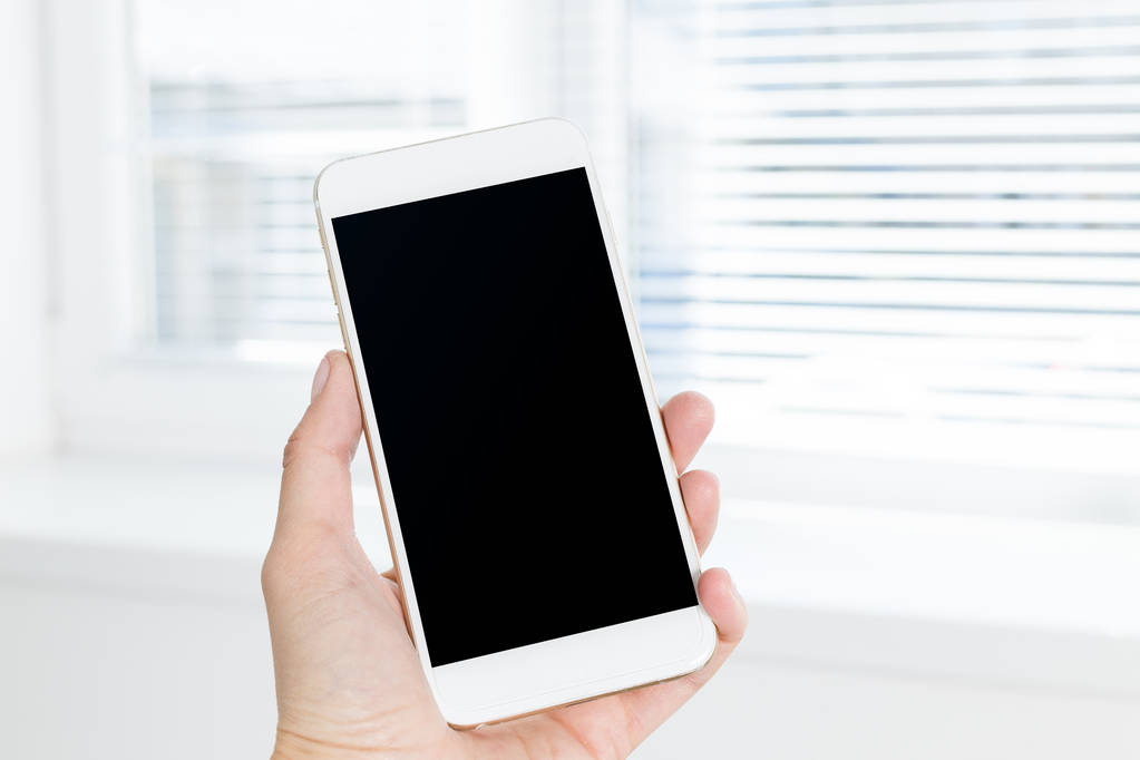 celular, smartphone com tela em branco preto
 - Foto, Imagem