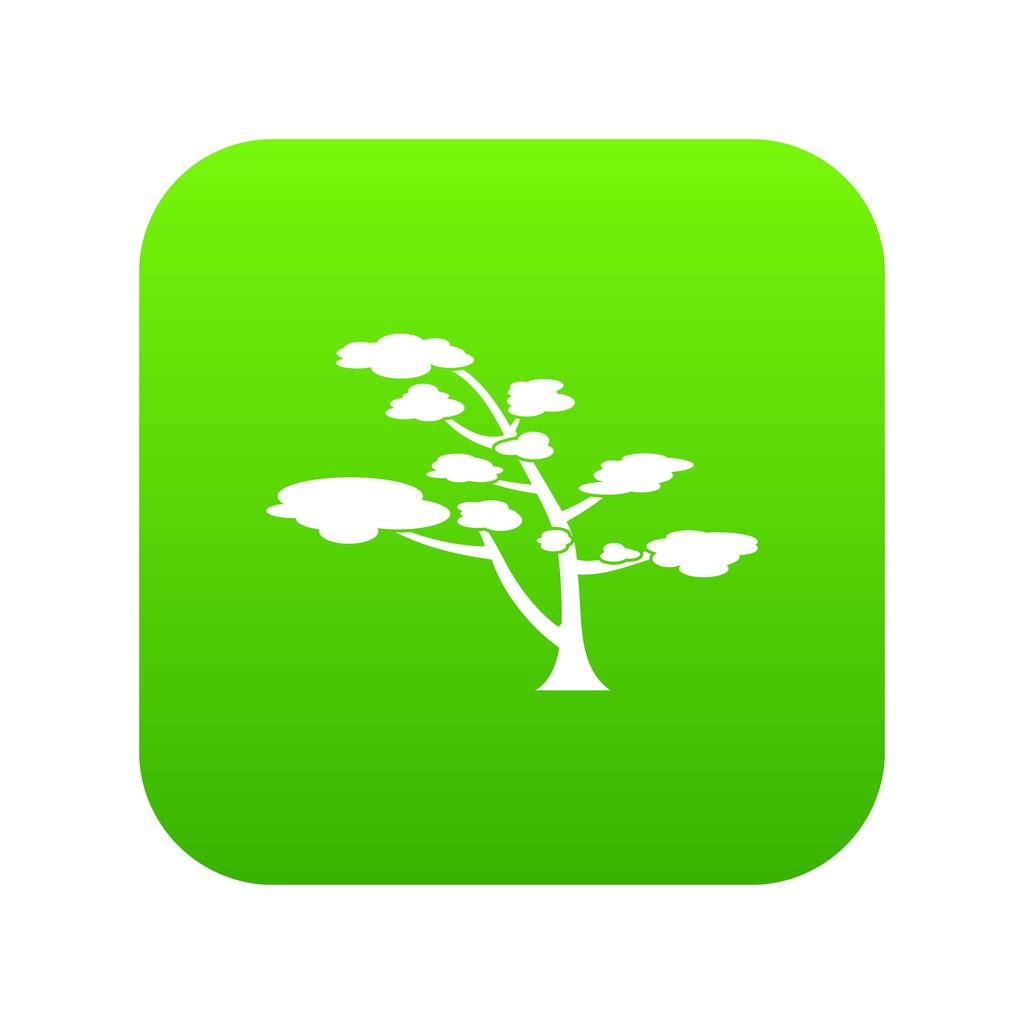 Zeder Symbol digital grün - Vektor, Bild