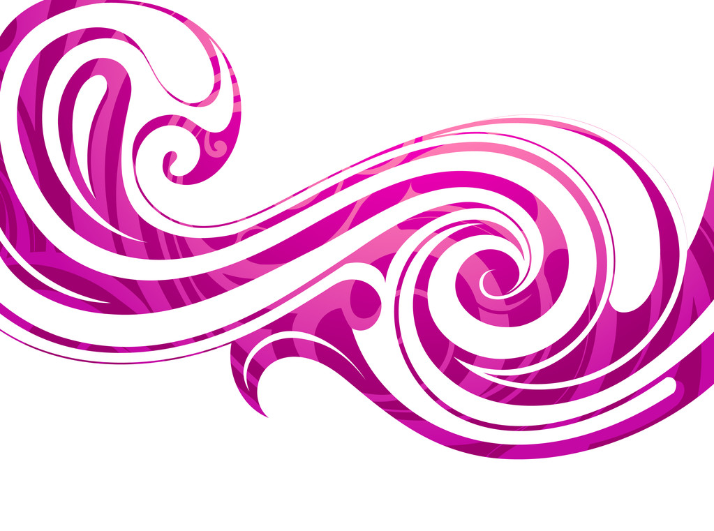Folyékony hullám rózsaszín - Vektor, kép