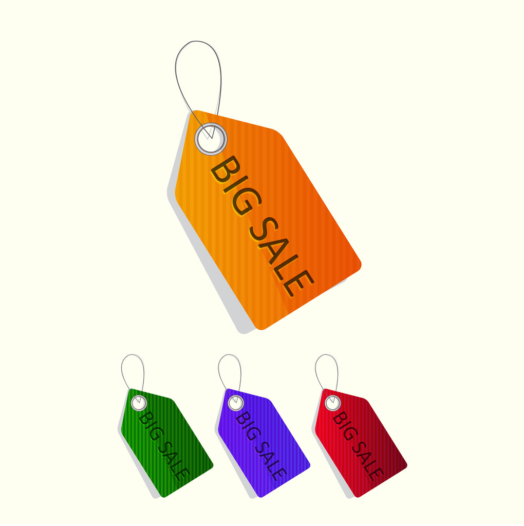 Sale tags.  vector illustration  - Vector, Image