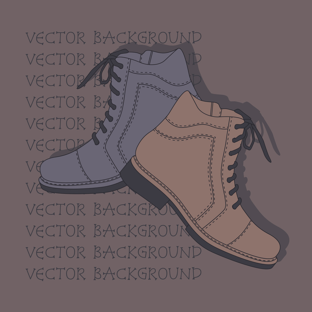 Vektor Hintergrund mit Schuhen. - Vektor, Bild