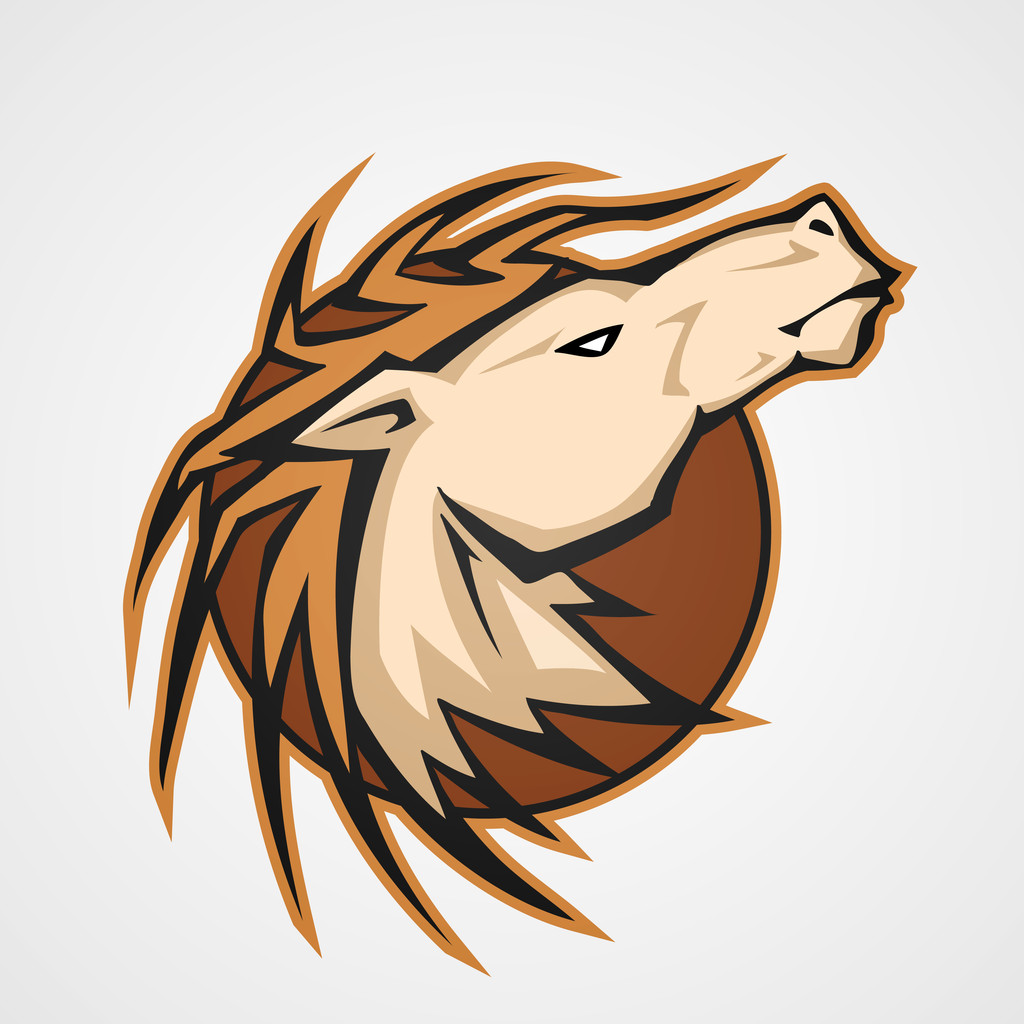 The stylized head of a horse. Vector - Vector, Image