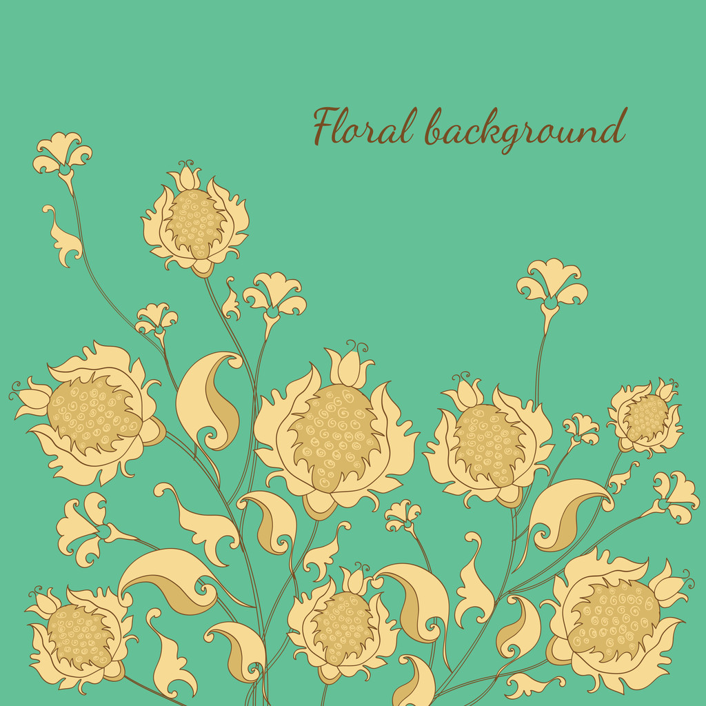 illustration vectorielle du fond floral - Vecteur, image