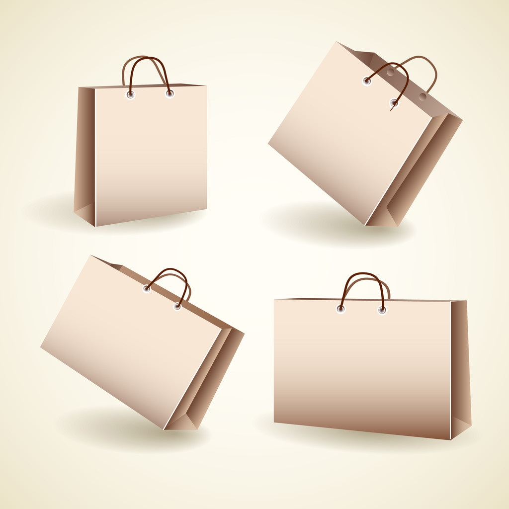 Vector shopping bags vector illustration  - Vector, Image