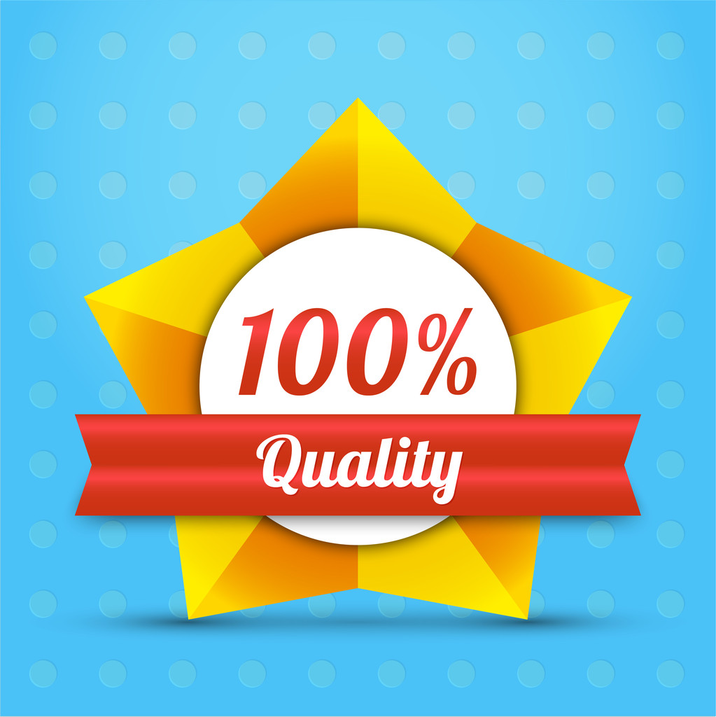 Vector quality star badge - Vector, Image