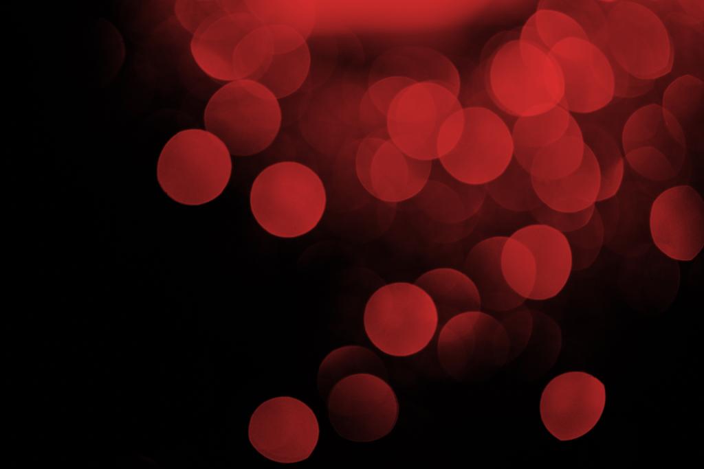 Red Bokeh On Black Festive Background Free Stock Photo and Image