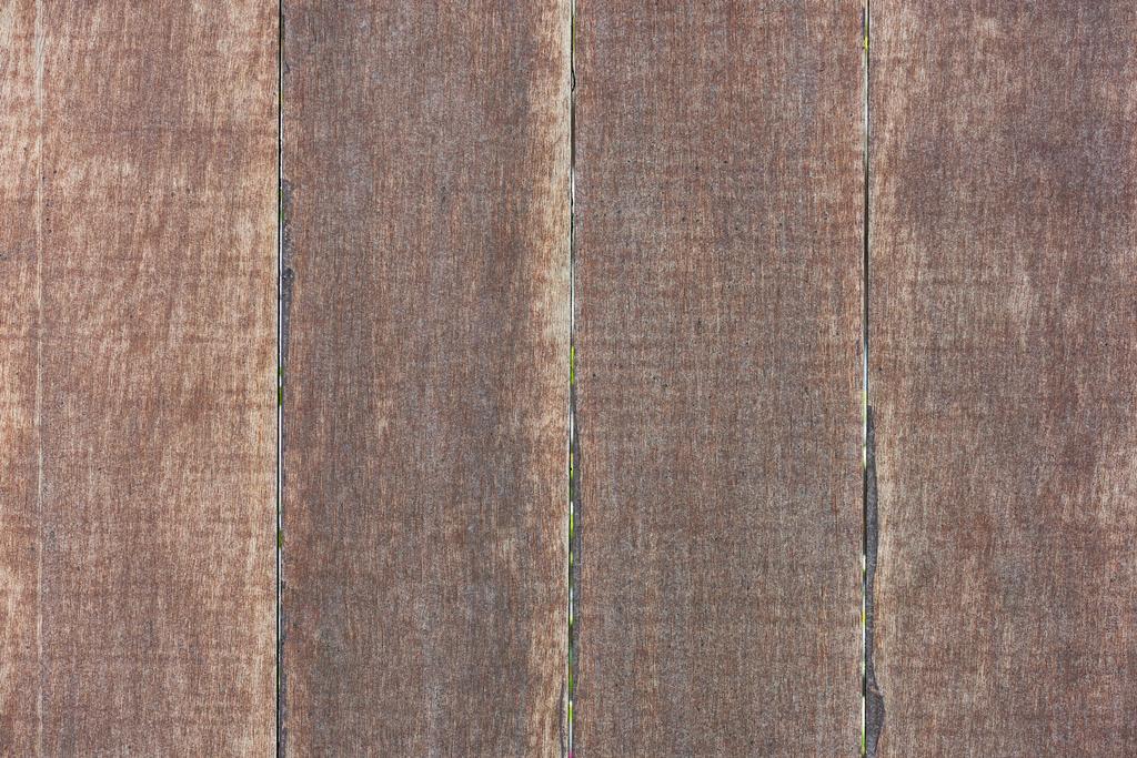 close-up view of brown weathered wooden background - Photo, Image