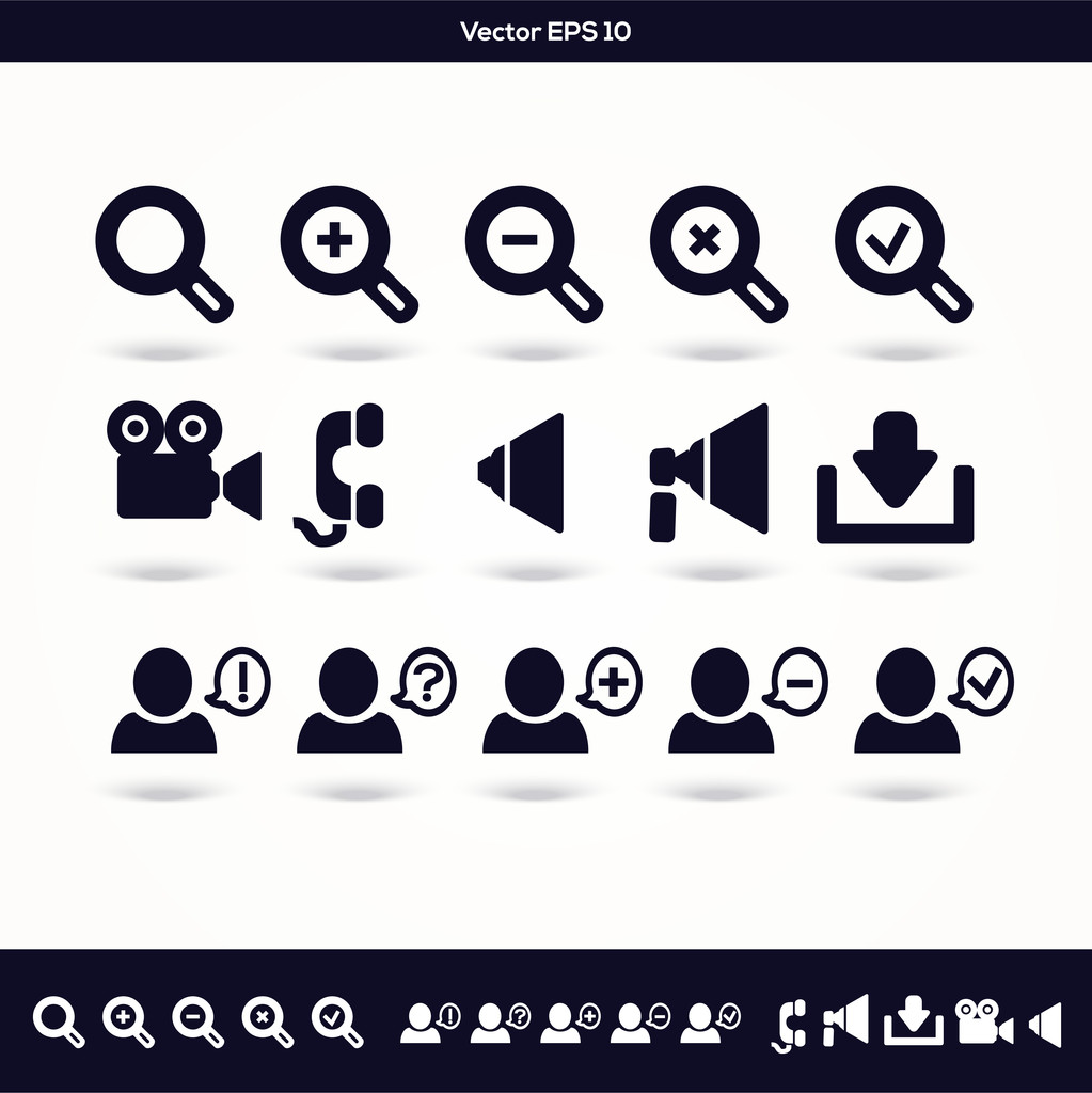 Communication icons set. vector illustration  - Vector, Image