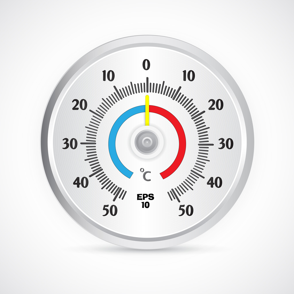 Γύρος θερμόμετρο, eps10 εικονογράφηση φορέας - Διάνυσμα, εικόνα
