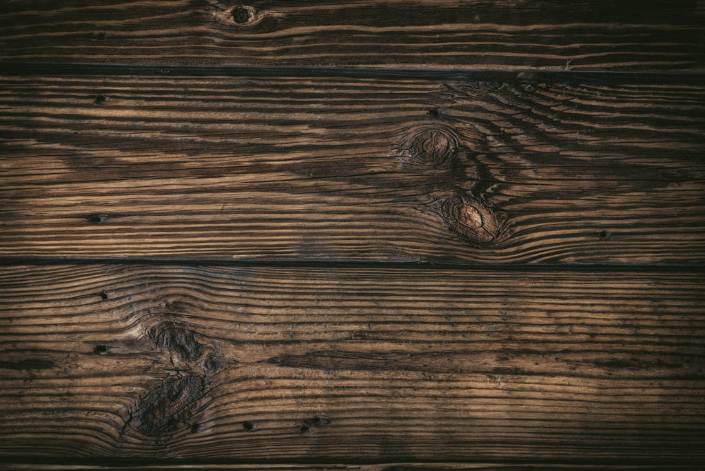 Rustic wooden board background close up - dark rustic empty backdrop, copy space for text, design element - Photo, Image
