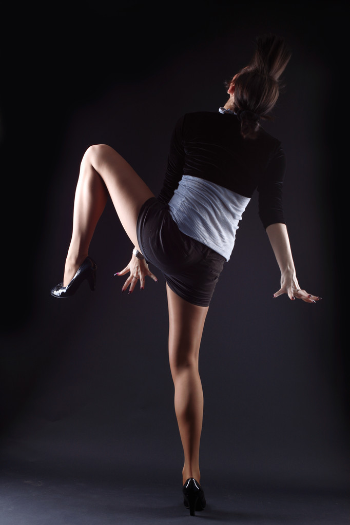 táncos hűvös modern nő - Fotó, kép