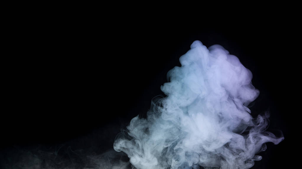 Színes füst a fekete háttér - Fotó, kép