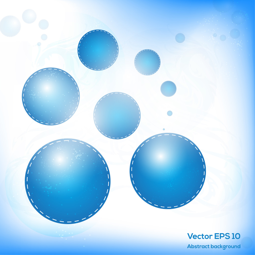 blauwe moderne abstracte achtergrond - Vector, afbeelding