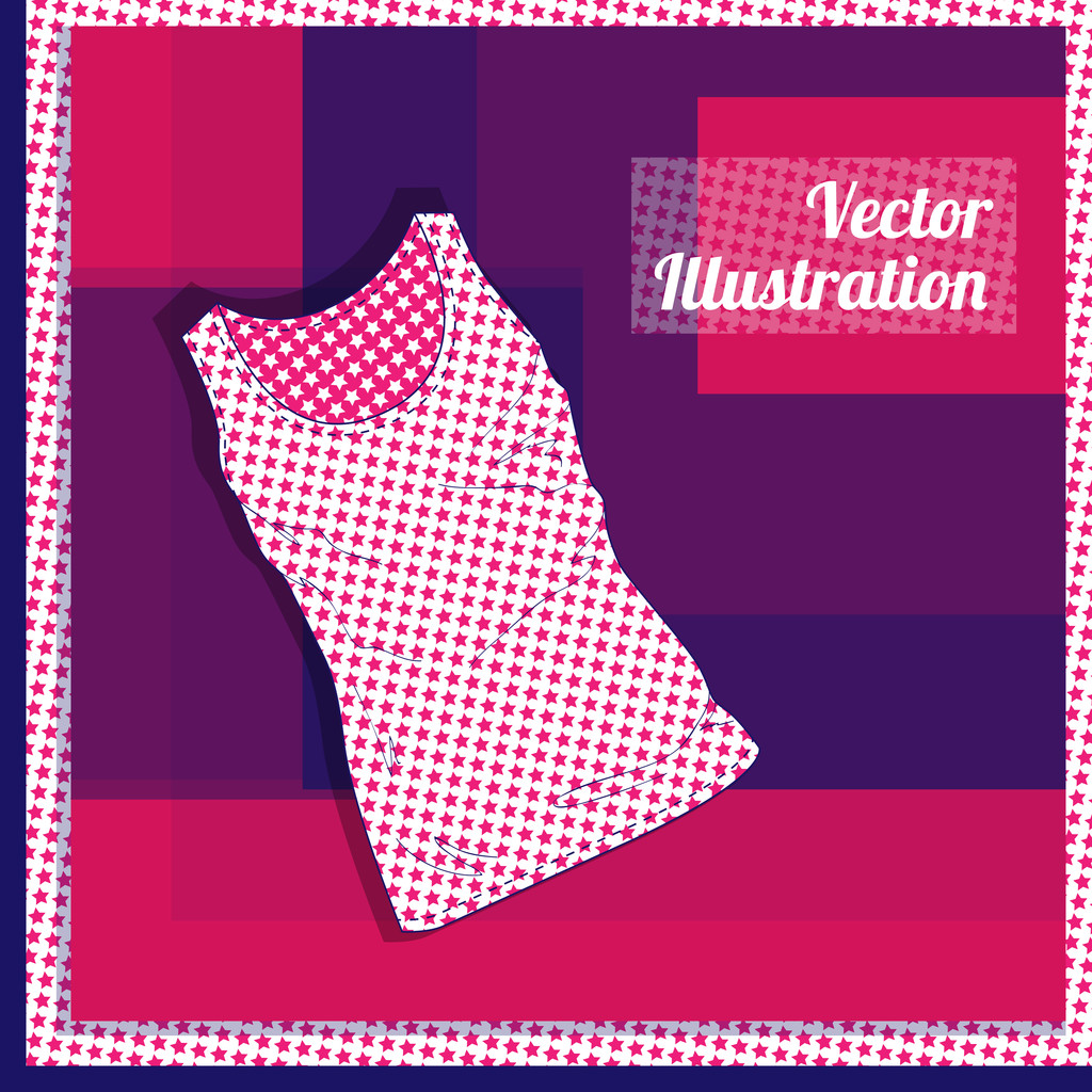 Vector illustration of women's singlets. - Vector, Image