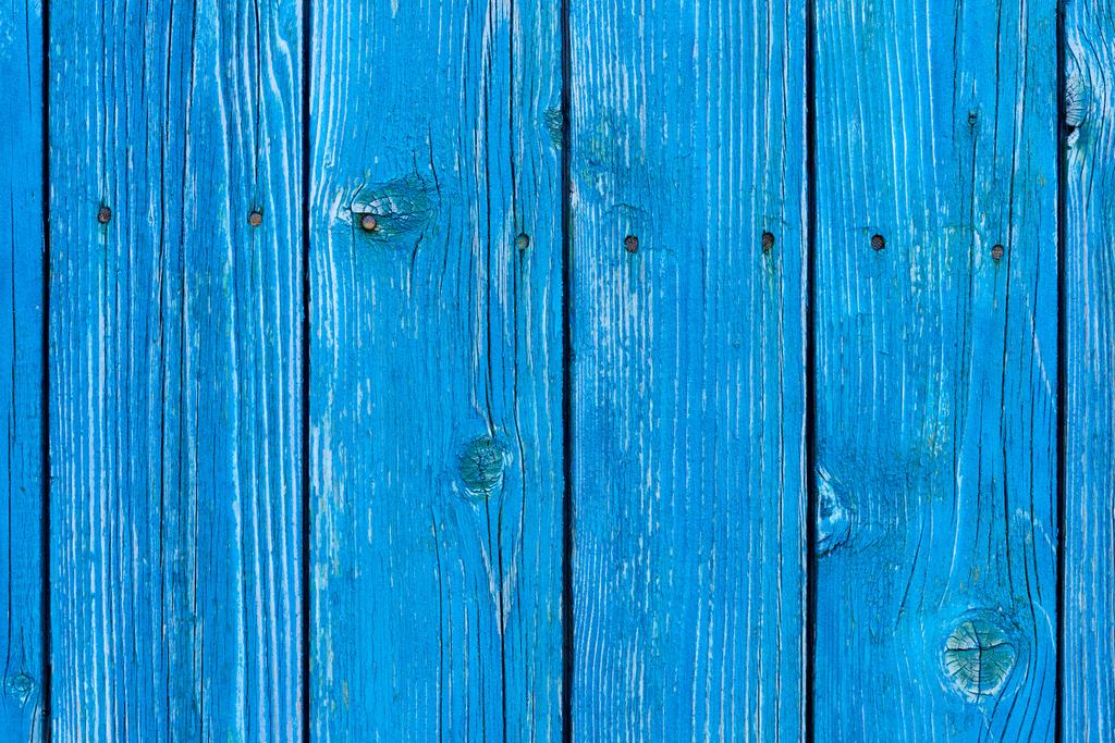πλήρους καρέ από μπλε ξύλινες σανίδες ως σκηνικό - Φωτογραφία, εικόνα