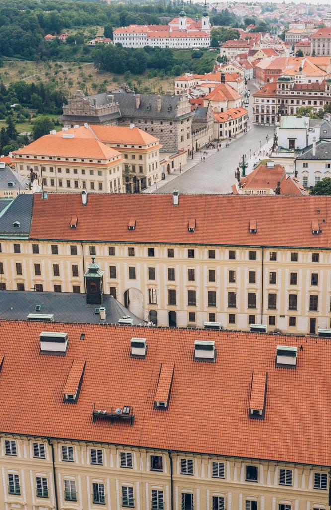 widok na piękny gród Praga z antyczny architektura - Zdjęcie, obraz