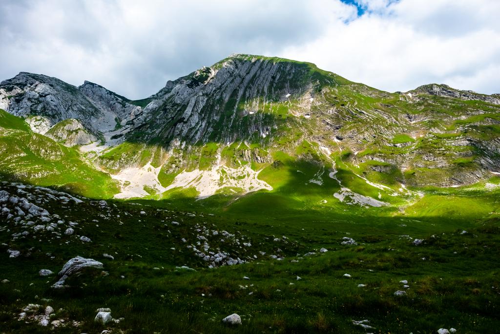 krásné hory s slunečního záření v masivu Durmitor, Černá Hora - Fotografie, Obrázek