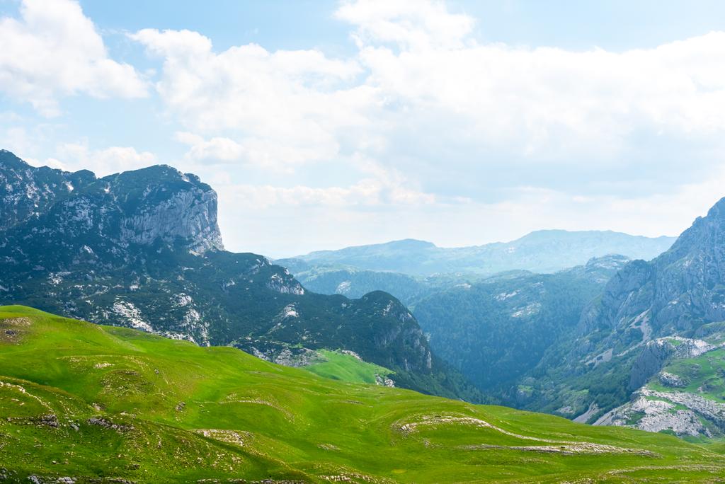 beautiful Durmitor massif with mountains in Montenegro - Photo, Image