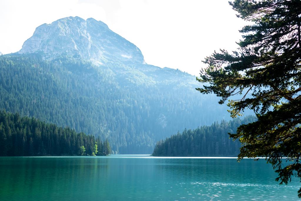 красивый Медвежья вершина и ледниковое Черное озеро в Черногории
 - Фото, изображение