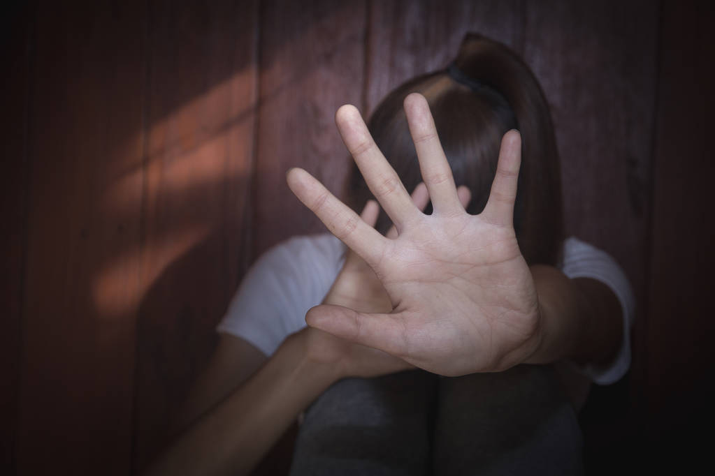 Zastavit sexuální zneužívání koncept, stop násilí na ženách, Mezinárodní den žen - Fotografie, Obrázek