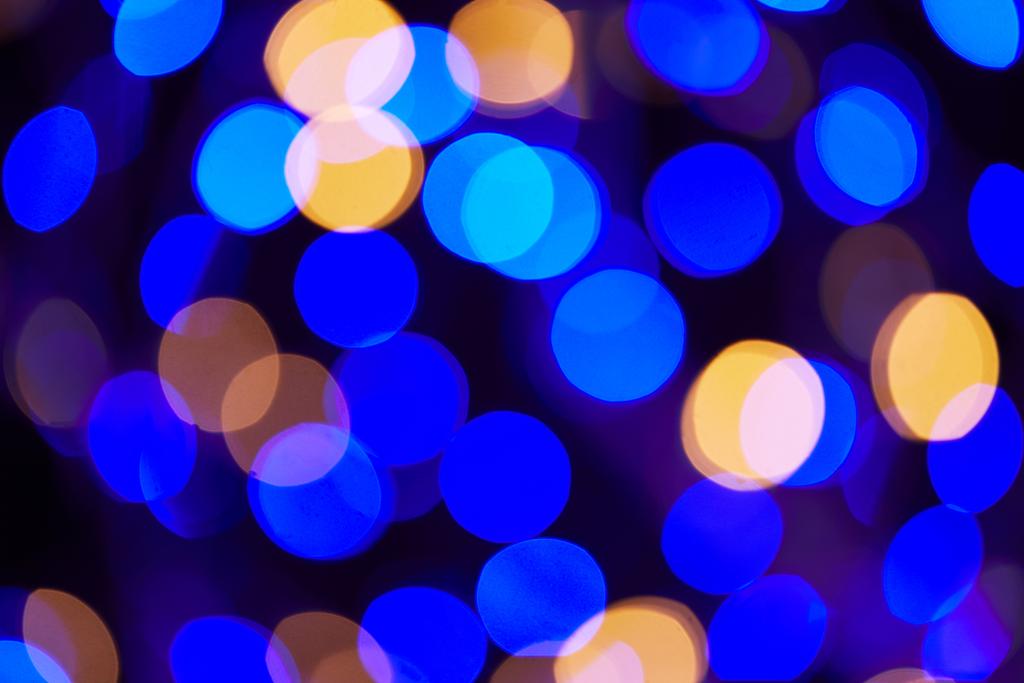 fondo de navidad bokeh azul brillante y dorado
 - Foto, Imagen
