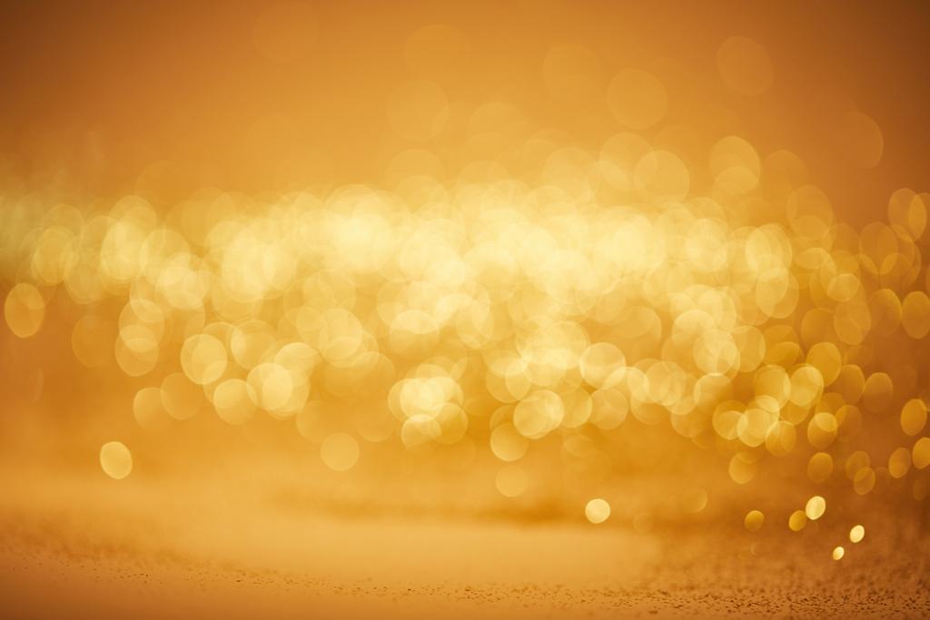 Vánoční pozadí s komentovat flitry zlaté bokeh - Fotografie, Obrázek