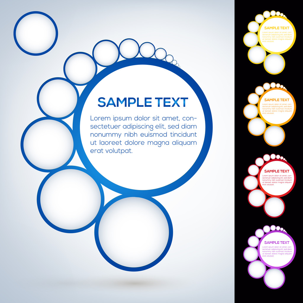 Abstract web design bubbles - Vector, Image