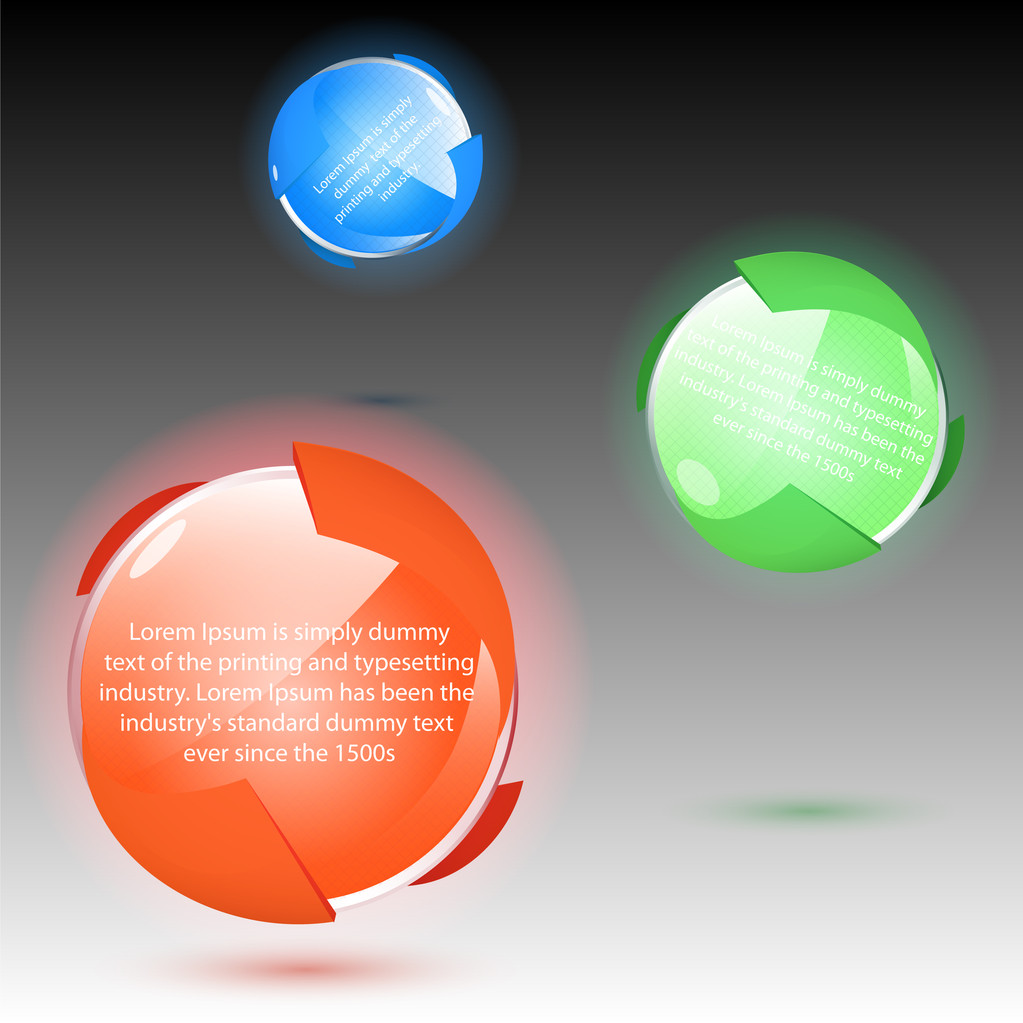 Set of colorful balls, vector - Vector, Image