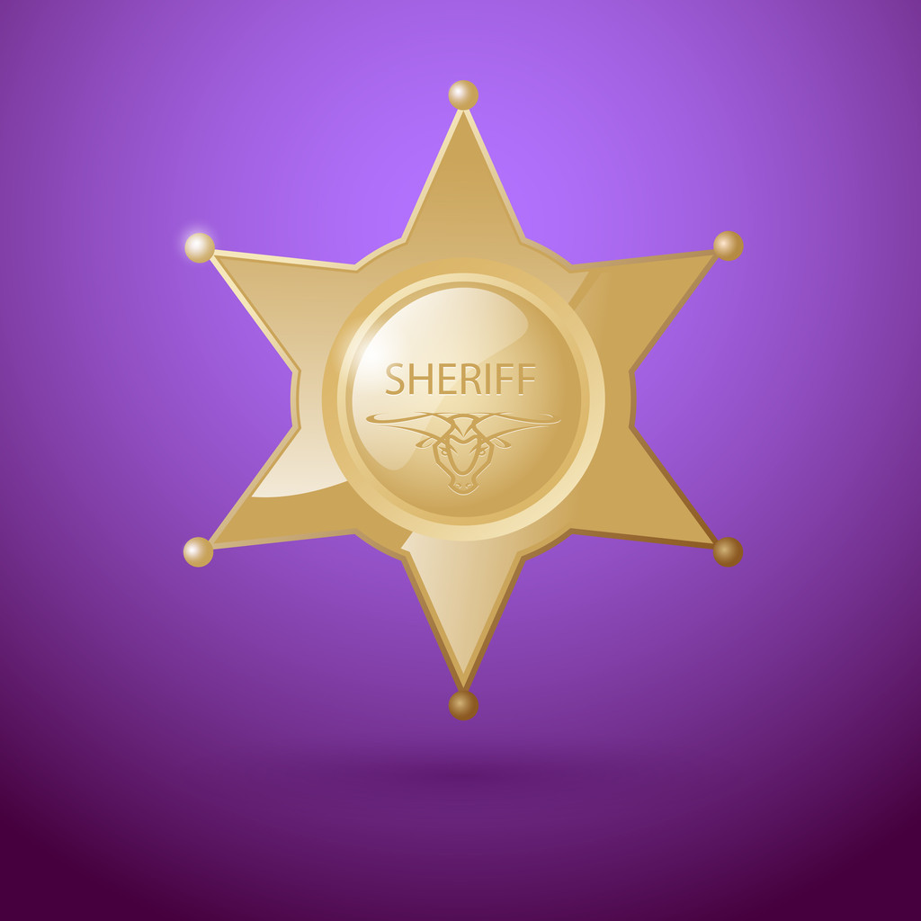Vector sheriff's shield - Vector, Image