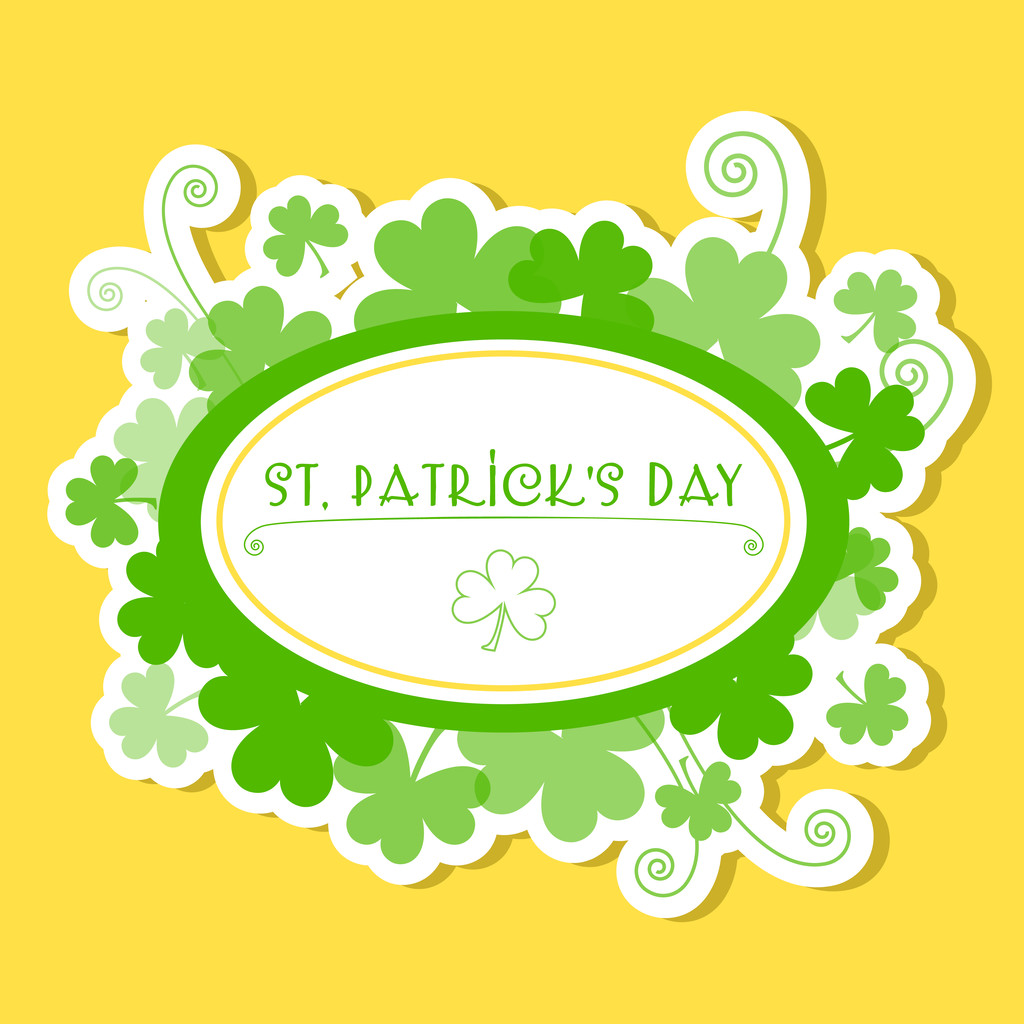 Greeting Card St Patrick Day vector illustration - Vector, Image