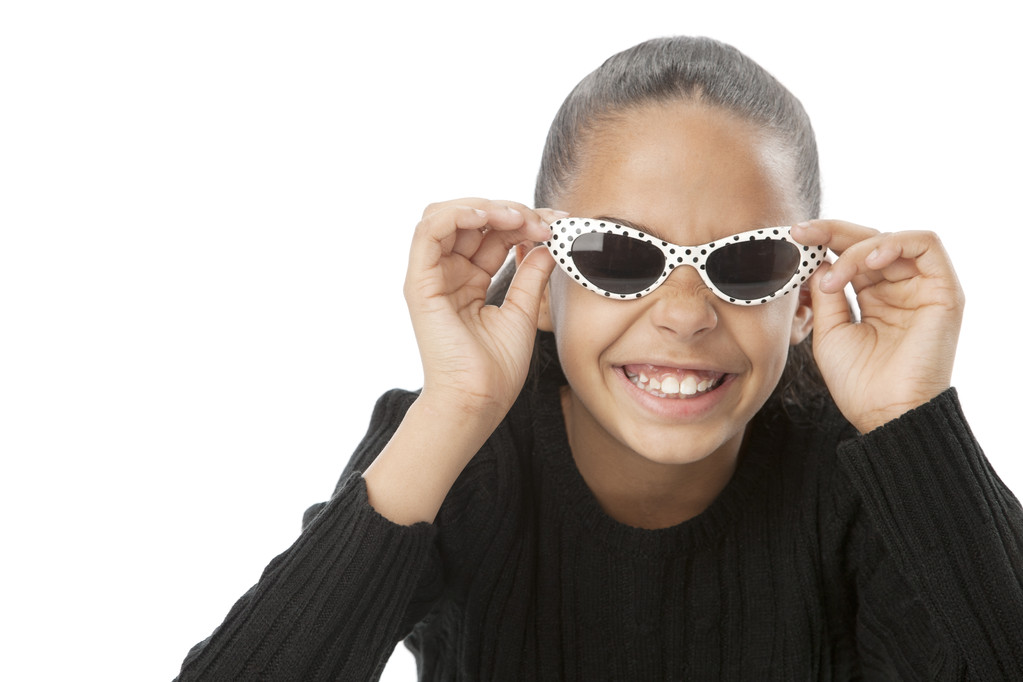 usměvavá holka hloupá sluneční brýle - Fotografie, Obrázek