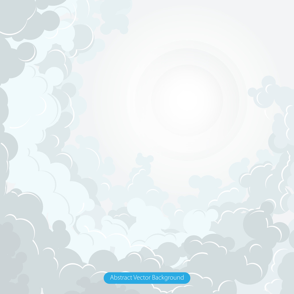 抽象的な雲のベクトル図 - ベクター画像