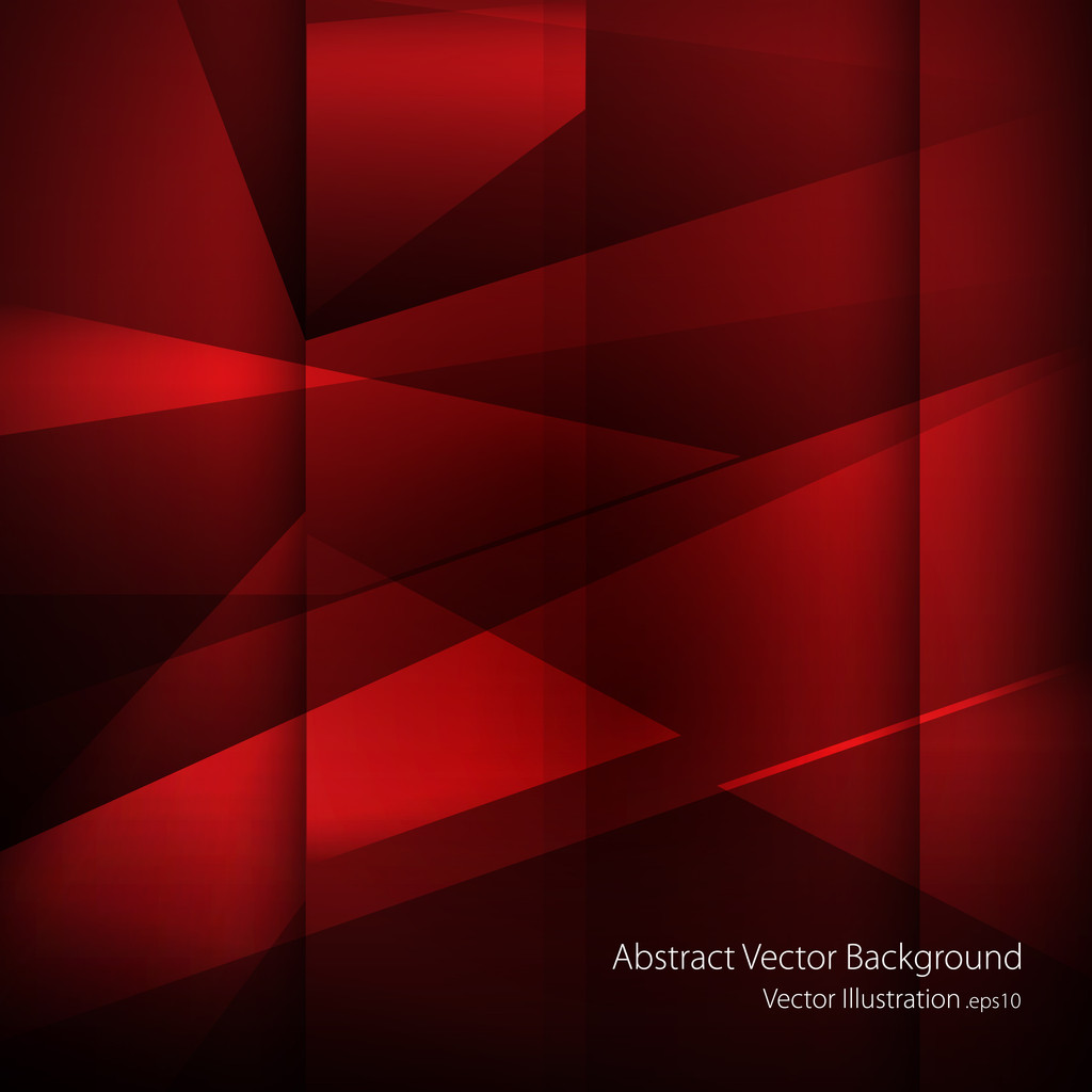 Red abstract background - vector illustration - Vector, Image