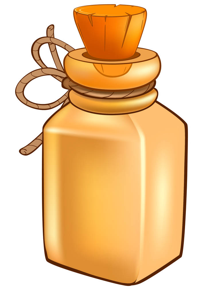 colorido mágica frasco no fundo branco
 - Vetor, Imagem