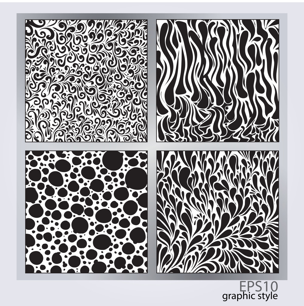Vector set of abstract backgrounds. - Vector, Image