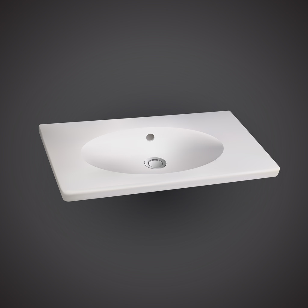 Modern washbasin or sink, vector - Vector, Image