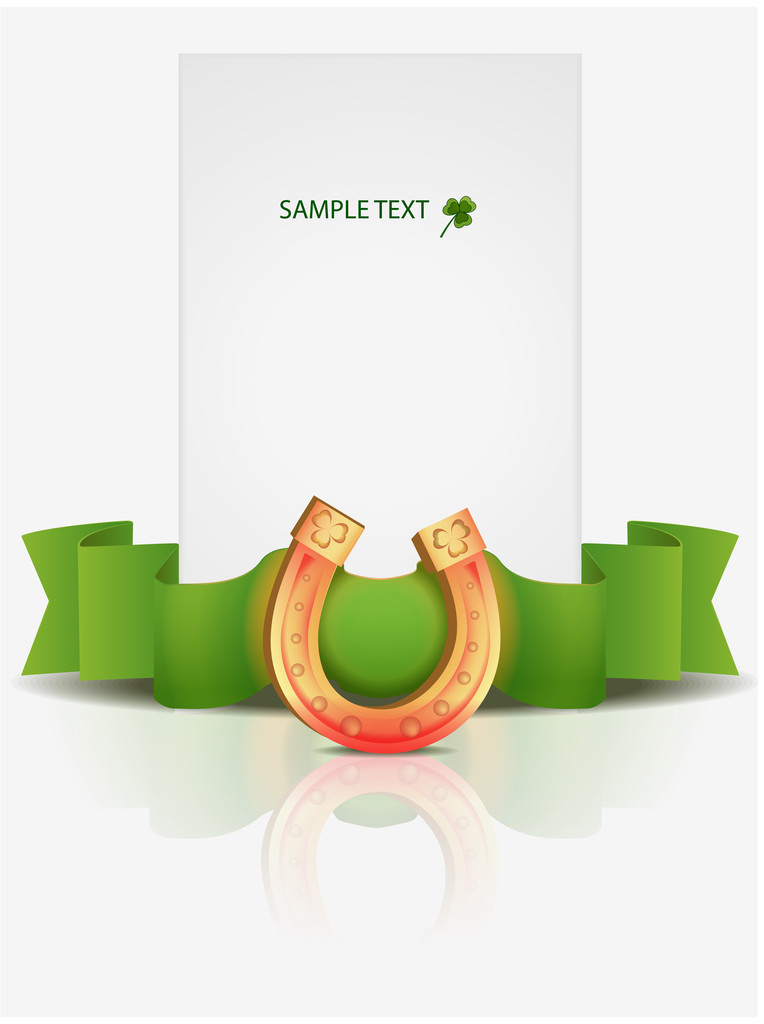 Greeting Card St Patrick Day - vector illustration - Vector, Image