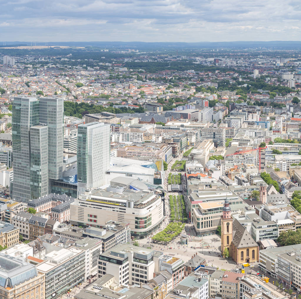 Alemania Frankfurt am main rascacielos vista aérea panorama
 - Foto, Imagen