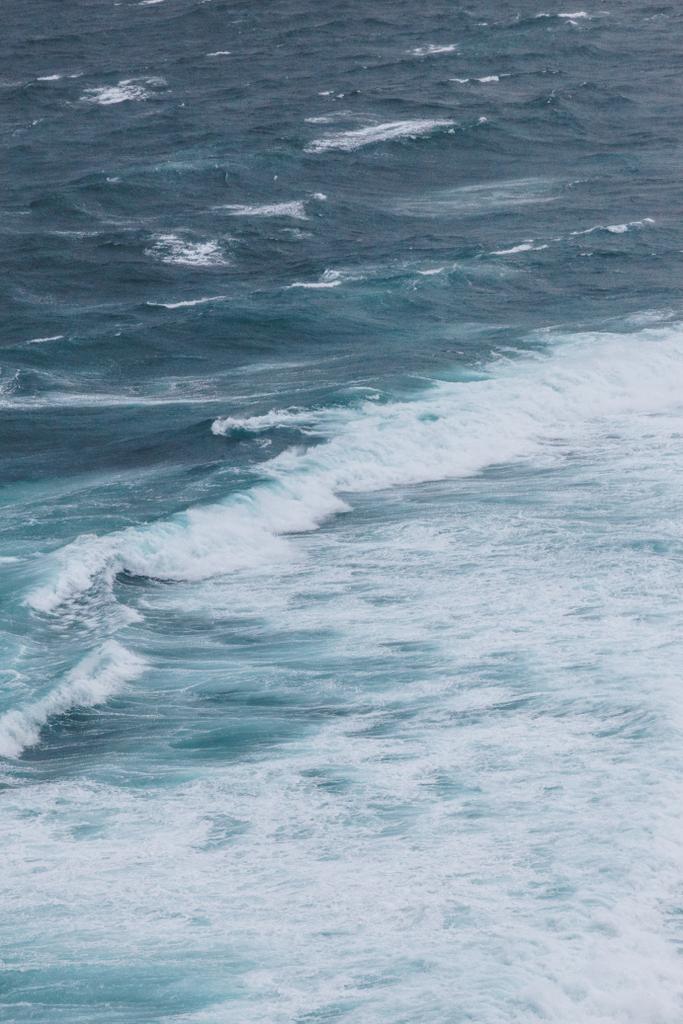 вид с воздуха на океан с пенными волнами для заднего плана
 - Фото, изображение