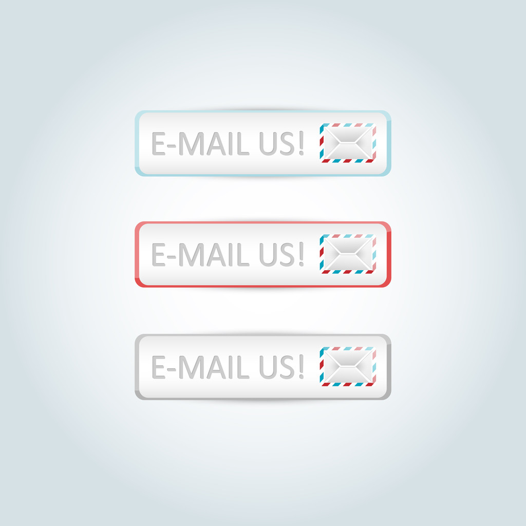 Mail-Design-Elemente für Website, Vektor - Vektor, Bild