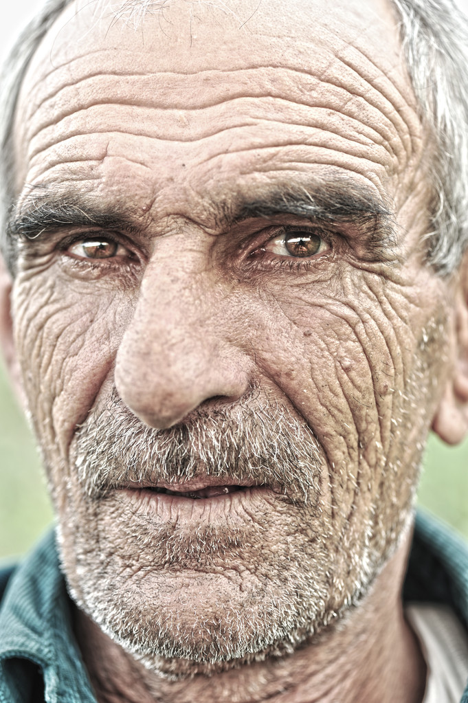 closeup πορτρέτο του γέρου - Φωτογραφία, εικόνα