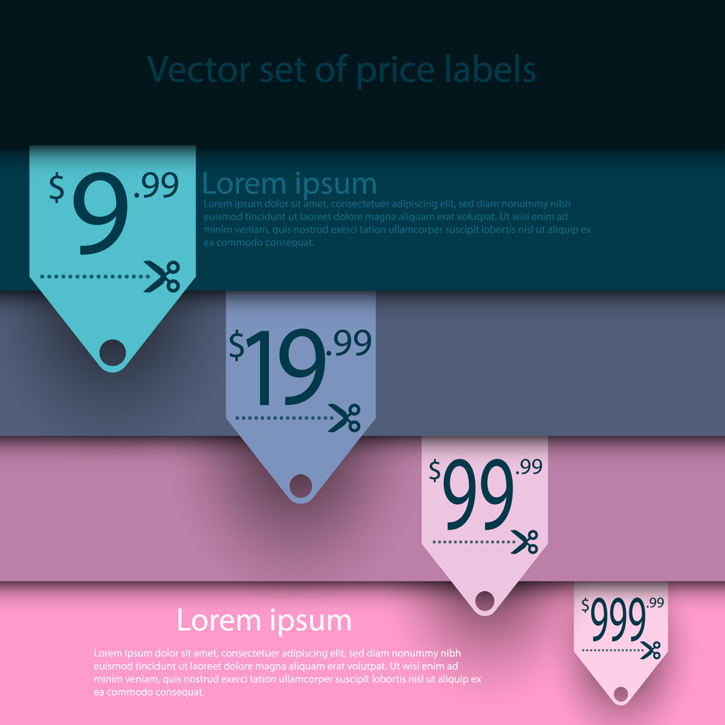 set vector verkoop etiketten - Vector, afbeelding