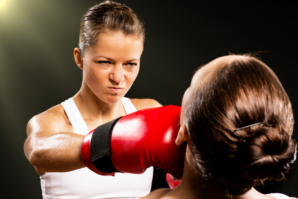 Kobieta boks - Zdjęcie, obraz