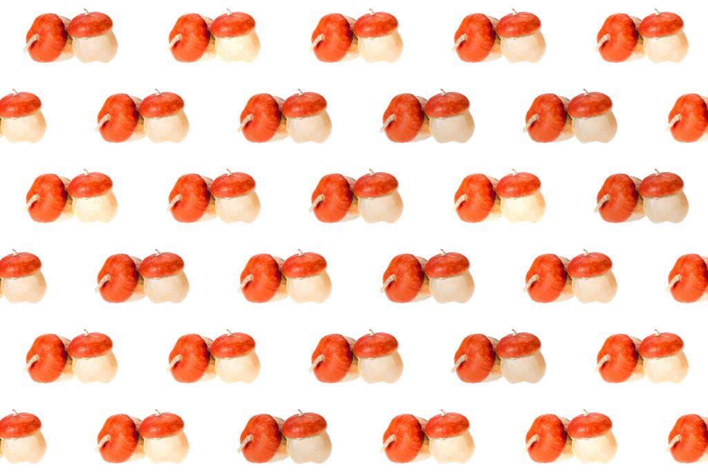 απρόσκοπτη συλλογή από ώριμα Φθινοπωρινό πορτοκαλί κολοκύθες που απομονώνονται σε λευκό - Φωτογραφία, εικόνα