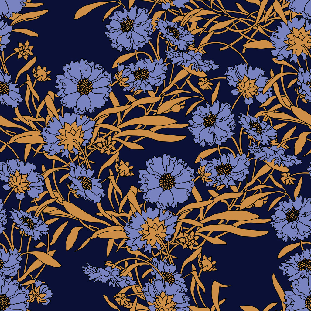 Illustration florale vectorielle dans un style vintage
 - Vecteur, image