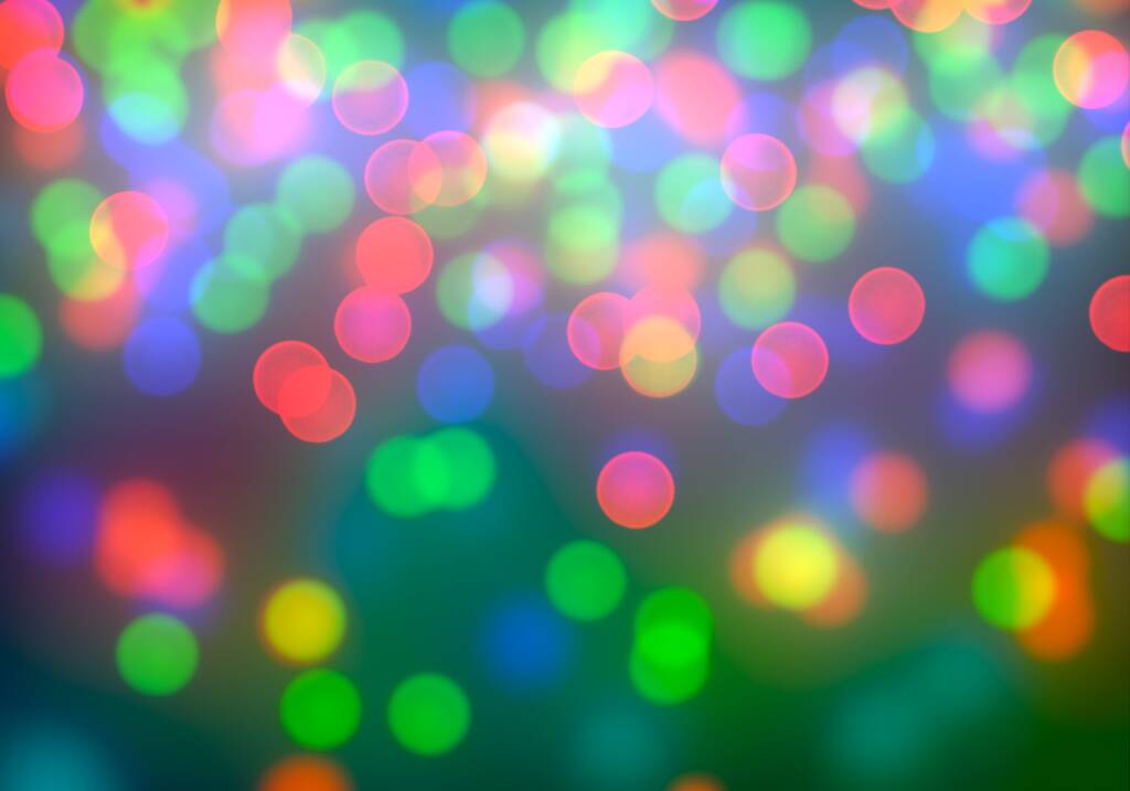 背景にボケ味、明るいライト。自然なボケ味と明るいライト ビンテージ色お祭りとマジックの背景の背景 - 写真・画像