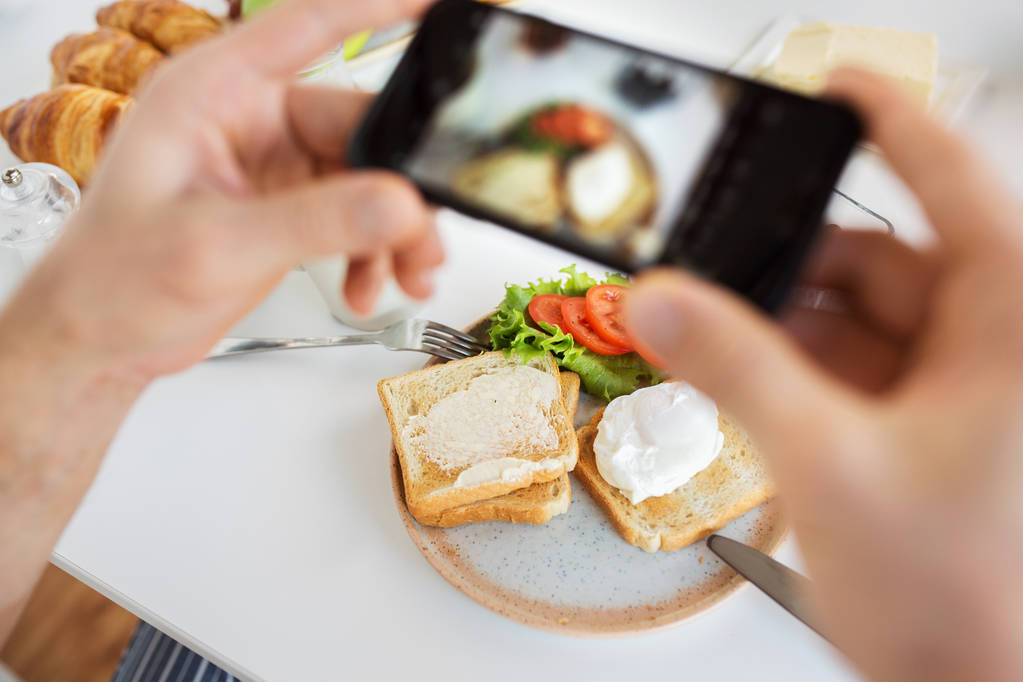 gıda fotoğrafçılığı akıllı telefonlar ile el - Fotoğraf, Görsel