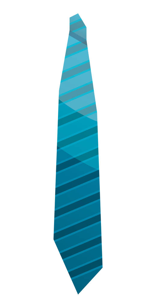 Ikonę niebieski pasiasty krawat, izometryczny styl - Wektor, obraz