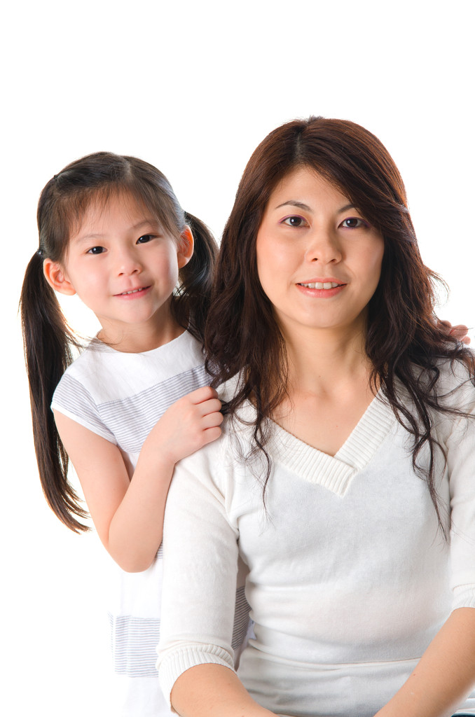 Koreai anya és lánya - Fotó, kép